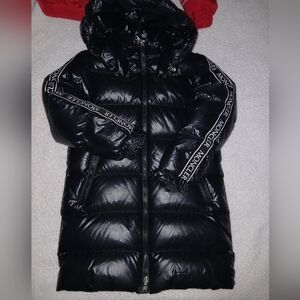Moncler Shiny Black Puffer Coat